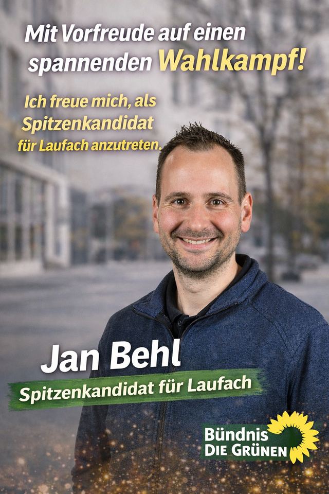 Mit Vorfreude in den Kommunalwahlkampf – als Spitzenkandidat für Laufach