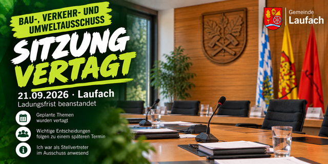 Ausschusssitzung vertagt: