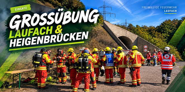Großübung mit der Feuerwehr Heigenbrücken